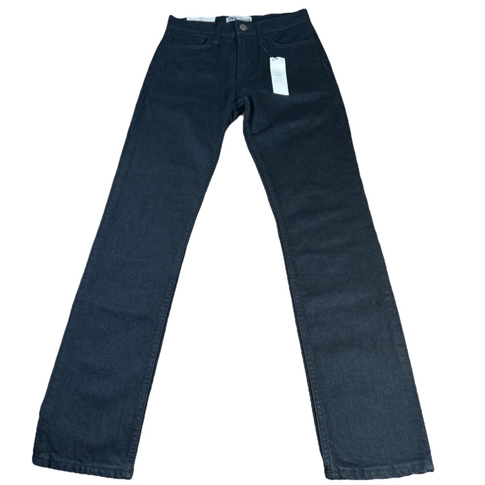 Zara The Slim Full Length In‎ Black Women’s Size 2 High Rise Jeans NWT 27x30